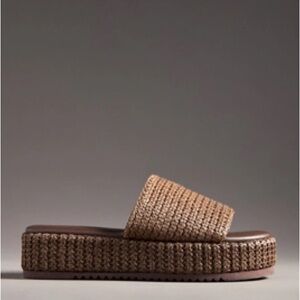 NIB Anthropologie Matisse Montego Platform Slides